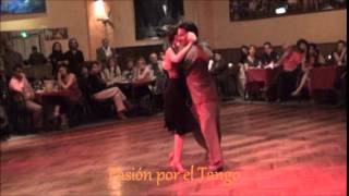 LUCILA BARDACH y MARCELO LAVERGATA Bailando MILONGA DE ANTAÑO en SOHO TANGO