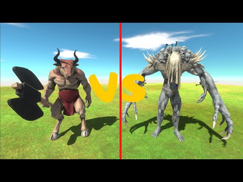 Minotaur vs Acourge Evolution - Animal Revolt Battle Simulator
