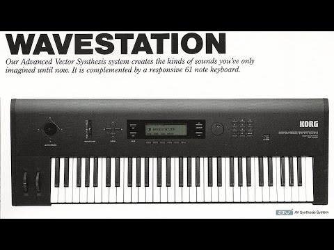 KORG Wavestation Vector Synthesizer (1990) sound demo