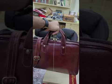 Armee premium unsiex bags shehnaz pure leatger leather execu...