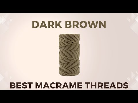 Dark Brown Round macrame Crochet Thread