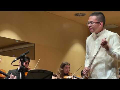 Filipino-Spanish Int'l Flutist Rafael Adobas performs with JOSB Orchestra