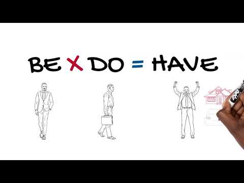 Your formula for achieving your dreams and goal - Be x Do = Have