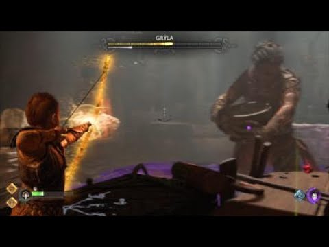 God Of War - Ragnarok Atreus Vs Soul Stealing Giant Gryla