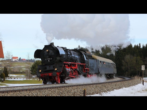 Soundspektakel im Allgäu - Winter-Expreß mit 41 1150 nach LIndau am 04.02.2017