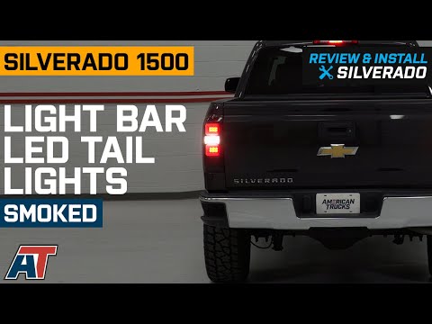 2014-2018 Silverado 1500 Light Bar LED Tail Lights; Smoked Lens Review & Install
