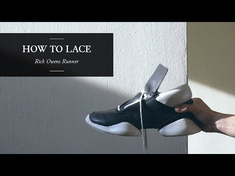 How to Lace Rick Owens Runner / Square Lace