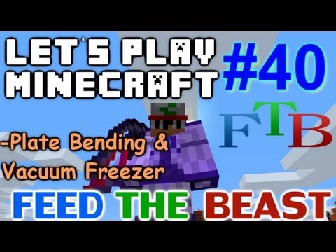 Let's Play Minecraft Hermitcraft FTB Ep. 40 - GregTech Vacuum Freezer and Plate Bending