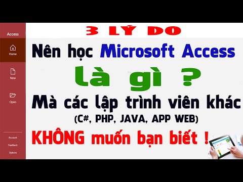 3  lý do nên học access