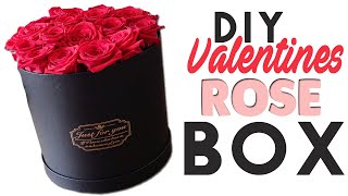DIY Valentines Red Rose Box Tutorial! Valentines Day Gifts for Her