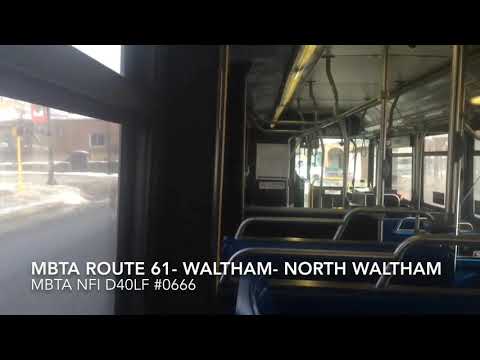 Riding MBTA Route 61 on it's first day in service!