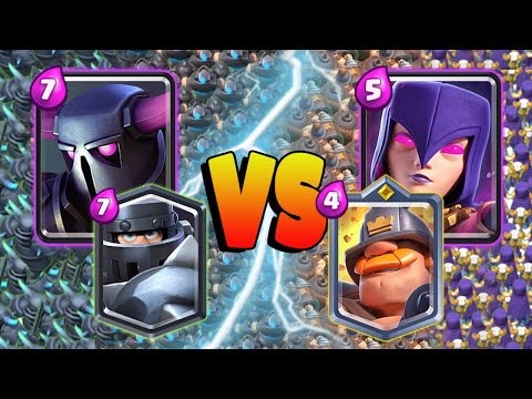 PEKKA + MEGA KNIGHT 🆚 MIGHTY MINER + WITCH