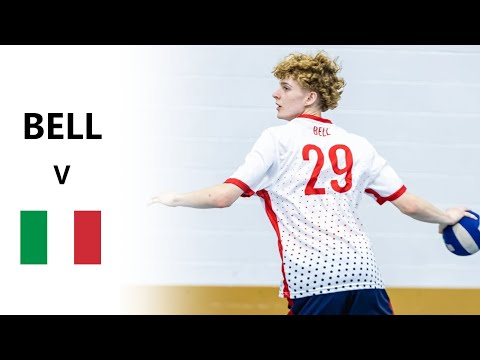 Tom Bell for England denies Italy the set - Dodgeball Euros Highlights (Mens)