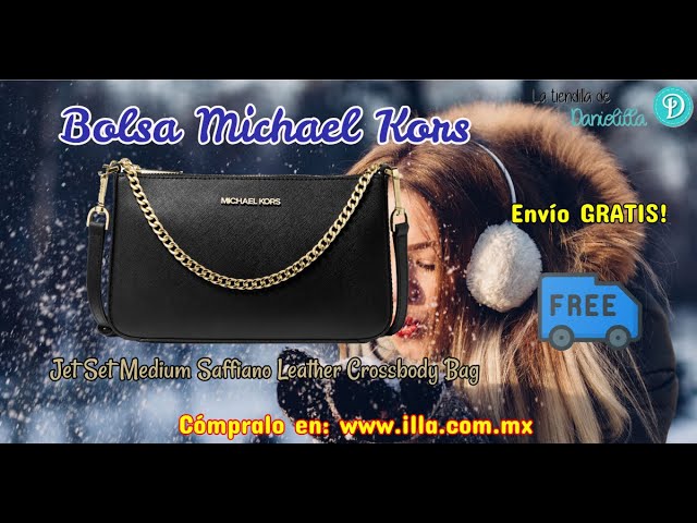 Vídeo relacionado con Michael Kors Jet Set Medium Crossbody Leather Handbag (POWDER BLUSH MULTI)