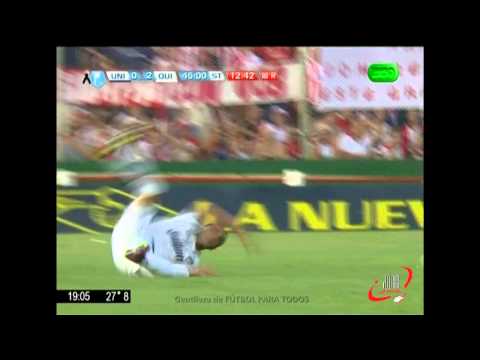 EXPULSION DE AVENDAÑO - UNION 0 QUILMES 3 - FECHA 3 (23 02 2012)