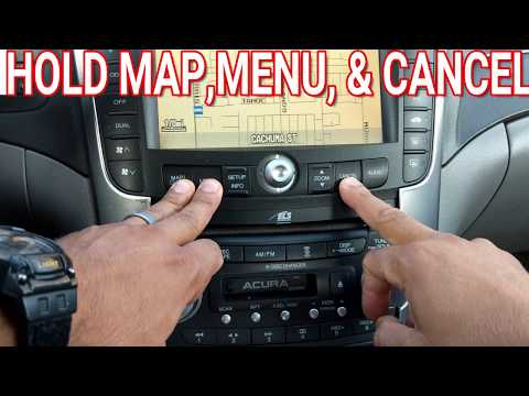 HOW TO LOCATE SECRET DIAGNOSTICS MENU ACURA TL 04 05 06 07 08 (NAVIGATION SETTINGS)