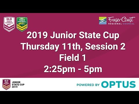 2019 Junior State Cup - Thursday 11th - Field 1 - 2:25pm - 5pm