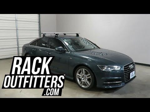 Audi A6 with Yakima BaseLine JetStream Roof Rack Crossbars