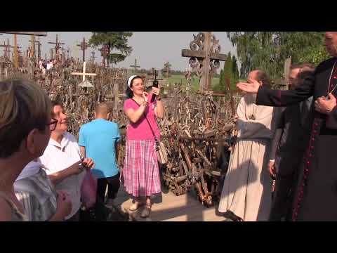 Krokuvos arkivyskupo kardinolo S. Dziwisz apsilankymas Kryžių kalne. 2016 06 26