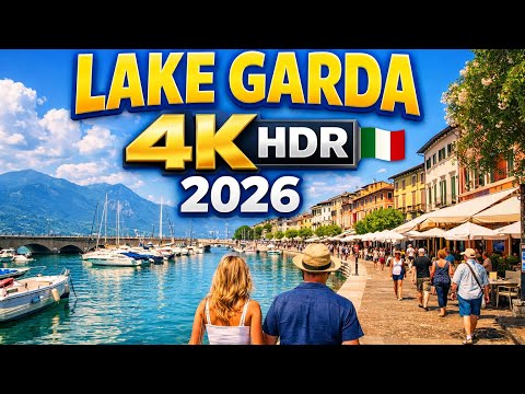 Lake Garda Walking Tour 4K HDR 🇮🇹 Desenzano del Garda Italy | Lago di Garda 2026