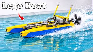 Driving 5 LEGO Propeller Boats - Ultimate Water Race | Smart Lego
