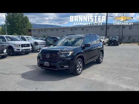 2022 Honda Passport TrailSport AWD in Black for sale at Bannister Chevrolet Penticton in Penticton, BC