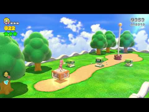 Super Mario 3D World (Switch) 4-4 100% Speedrun - Time: 49 (WR)
