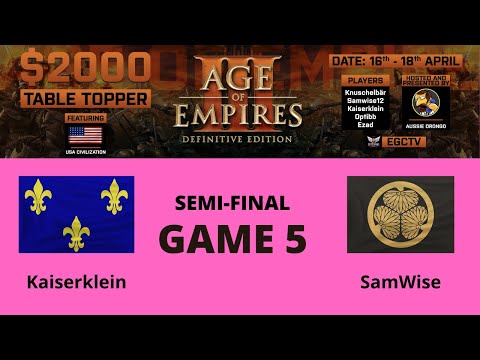 AOE 3 (DE) $2k Table Topper! SEMI-FINAL - Kaiserklein vs SamWise - Game 5