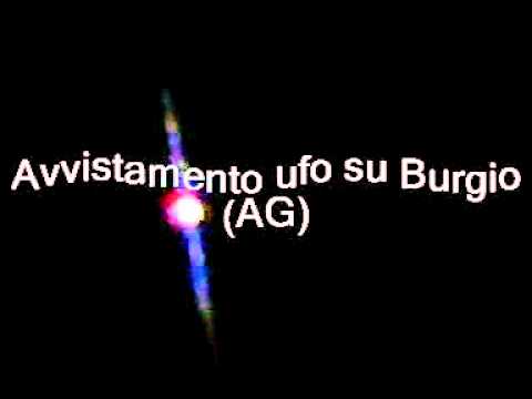 Avvistamento ufo burgio Ag