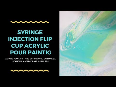 Syringe Injection Flip Cup Acrylic Pour