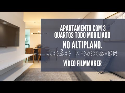 Apartamento mobiliado no Altiplano em João Pessoa com 3 quartos contendo 1 suíte por 809mil.