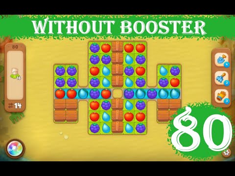 Gardenscapes Level 80 - [14 moves] [2023] [HD] solution of Level 80 Gardenscapes [No Boosters]