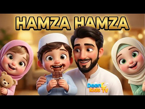 Hamza Hamza Yes Baba | Johny Johny yes papa islamic version | Teaching good manners Nasheed #kids