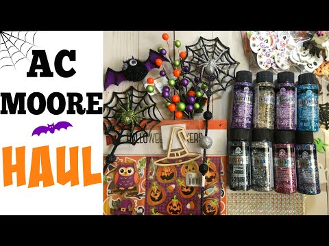 ac moore glitterific halloween haul