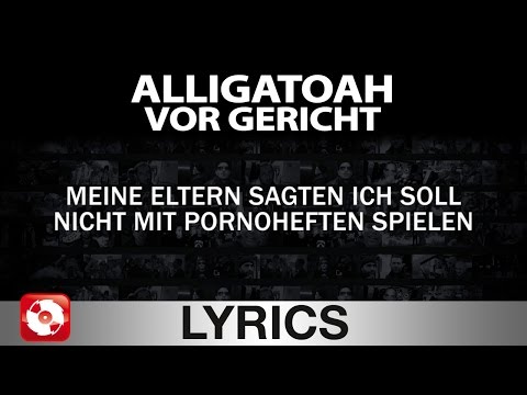 ALLIGATOAH - VOR GERICHT - AGGROTV LYRICS KARAOKE (OFFICIAL VERSION)
