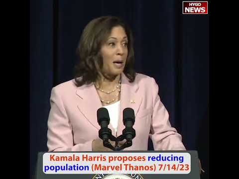 Harris Says 'Reduce Population' for Clean Air; White House Corrects It to 'Pollution' (July 14, 2023)