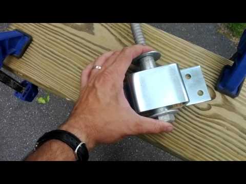 Homemade Tree House Attachment Bracket Demo