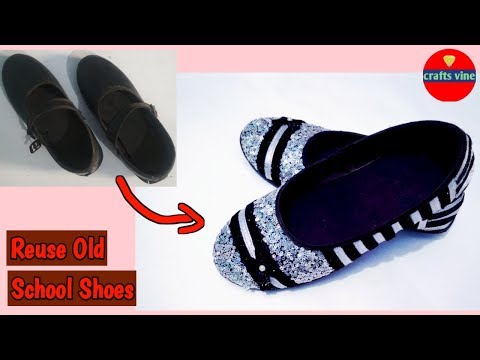 Making of old school shoes to new fancy shoes