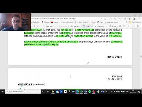 FAC2602 October 2022 Question 2 Part 2