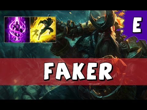 Faker as Gangplank vs Olaf TOP - S5 EUW Master SoloQ - League of Legends
