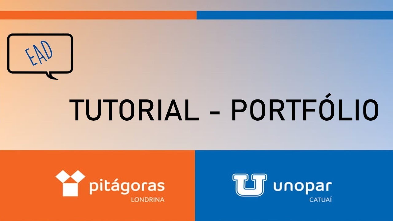 TUTORIAL - PORTFÓLIO EAD