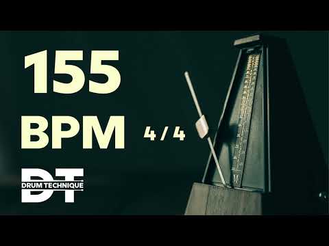 155 BPM ONLINE METRONOME 4/4 cowbell sound  #study