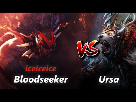 How to Bloodseeker offlane vs Ursa/Witch Doctor (feat. iceiceice) | First 10 minutes