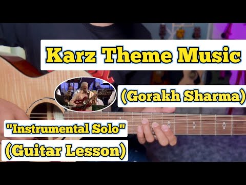 Karz Theme Music - Gorakh Sharma | Guitar Lesson | With Tab | (Instrumental)