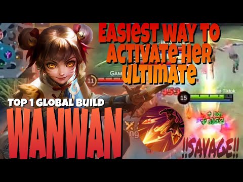 HOW TO USE WANWAN?? BEST BUILD 2022 - SAVAGE GAMEPLAY - MLBB  jhampietv