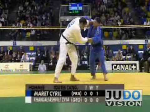 JUDO 2008 World Open Championships: Cyril Maret (FRA) - Zviadi Khanjaliashvili (GEO)