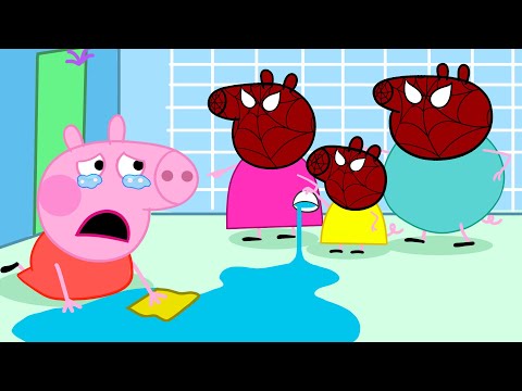 Peppa Pig Bullied by Spider-Man Family?! What Happened?! | Peppa Pig Cartoon
