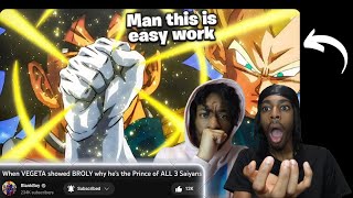 When VEGETA showed BROLY why he's the Prince of ALL 3 Saiyans | Reaction!