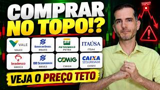 É COMPRA? 9 AÇÕES PARA MONITORAR O (PREÇO TETO) ANTES DE COMPRAR - BBSE3, PETR4, CMIG4, ITSA4, BBDC3