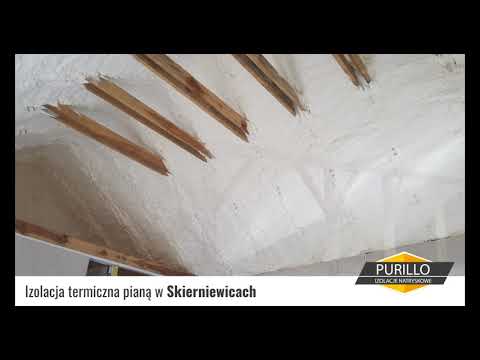 Czym ocieplić poddasze? Ocieplenie natryskowe Skierniewice izolacje pianką pur poddasza